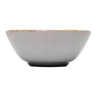Bowl 16x6,5cm De Cerâmica Linear Cinza